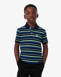 Petit Piqu&eacute; Polo met Contraststrepen