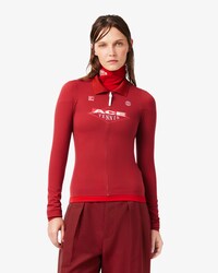 Runway Stretch Polohemd met Rits en Strakke Pasvorm
