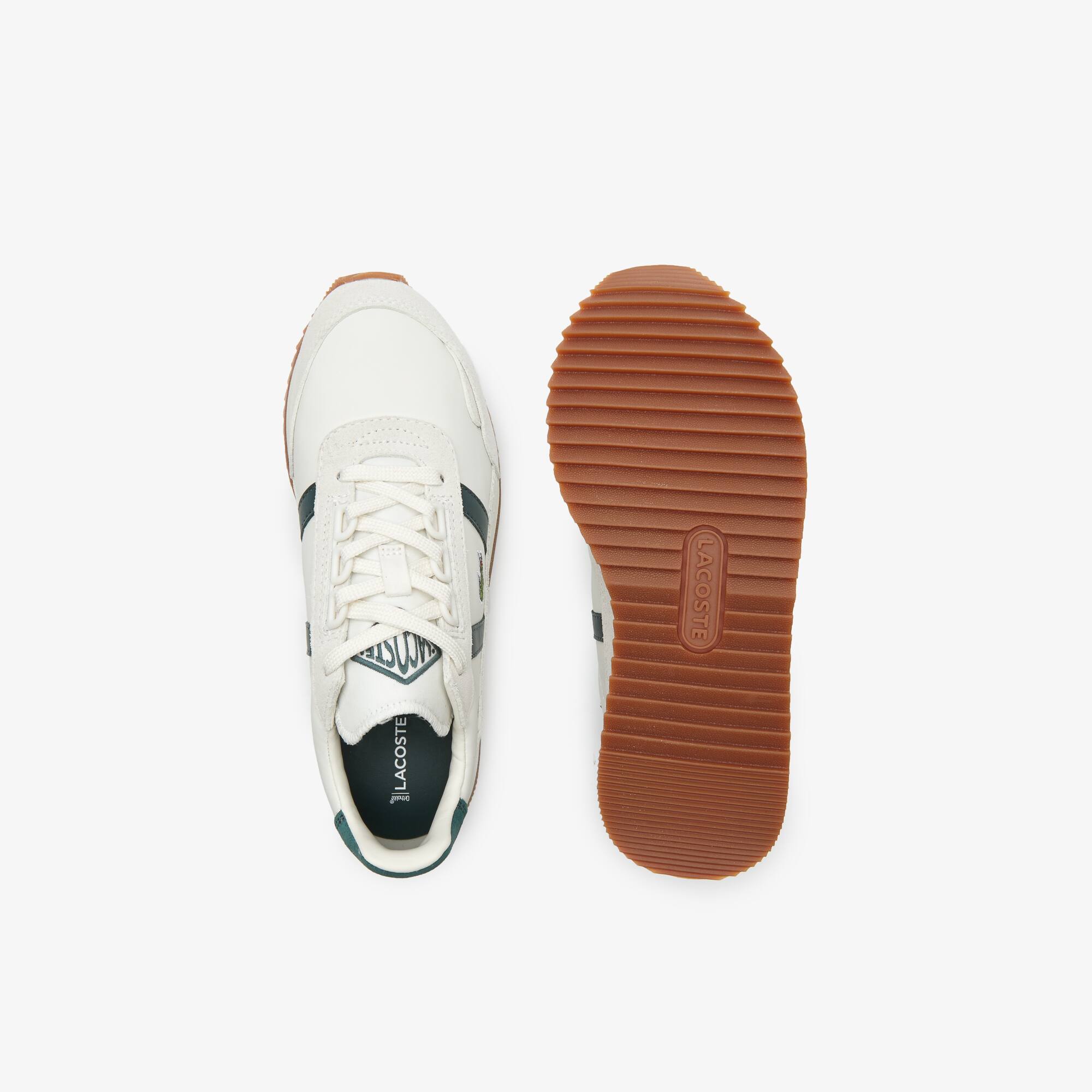 Lacoste Carnaby Evo C Rose Blanc Roze - Schoenen Lage sneakers Dames € 65,00