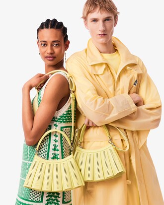 Kleine Runway Lenglen Geperforeerde Leren Tas