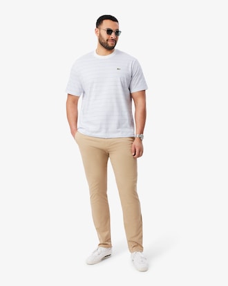 Gestreept Zwaar Katoenen T-shirt
