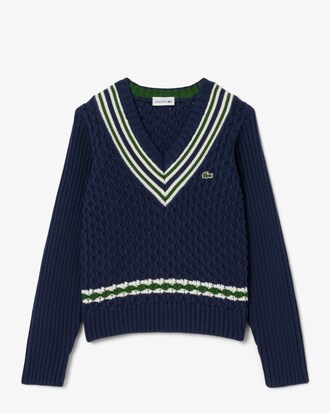 Katoenen Sweatervest met V-hals