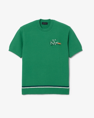 Runway Bloemenkrokodil Piqu&eacute; Sweater