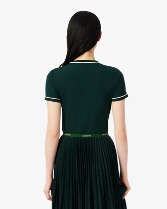 Jersey T-shirt met Contrastversiering