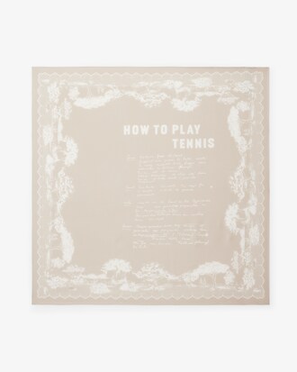 Runway Zijden Square met Print