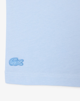 Katoenen T-shirt met Badge Accent