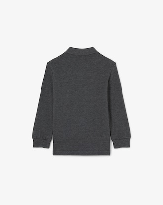 Langmouwig Petit Piqu&eacute; Polohemd