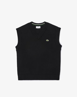 Katoenen en Wollen Interlock Sweatervest