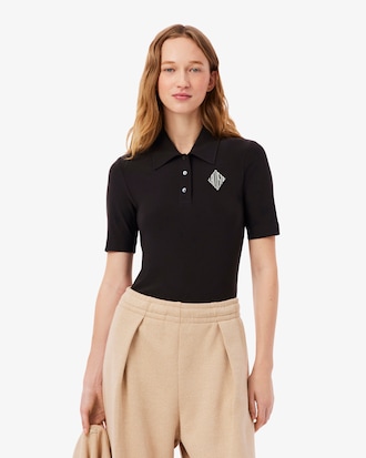 Slim Fit Polohemd met Borduursel
