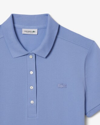 Lacoste-polo dames stretch van katoenpiqu&eacute;