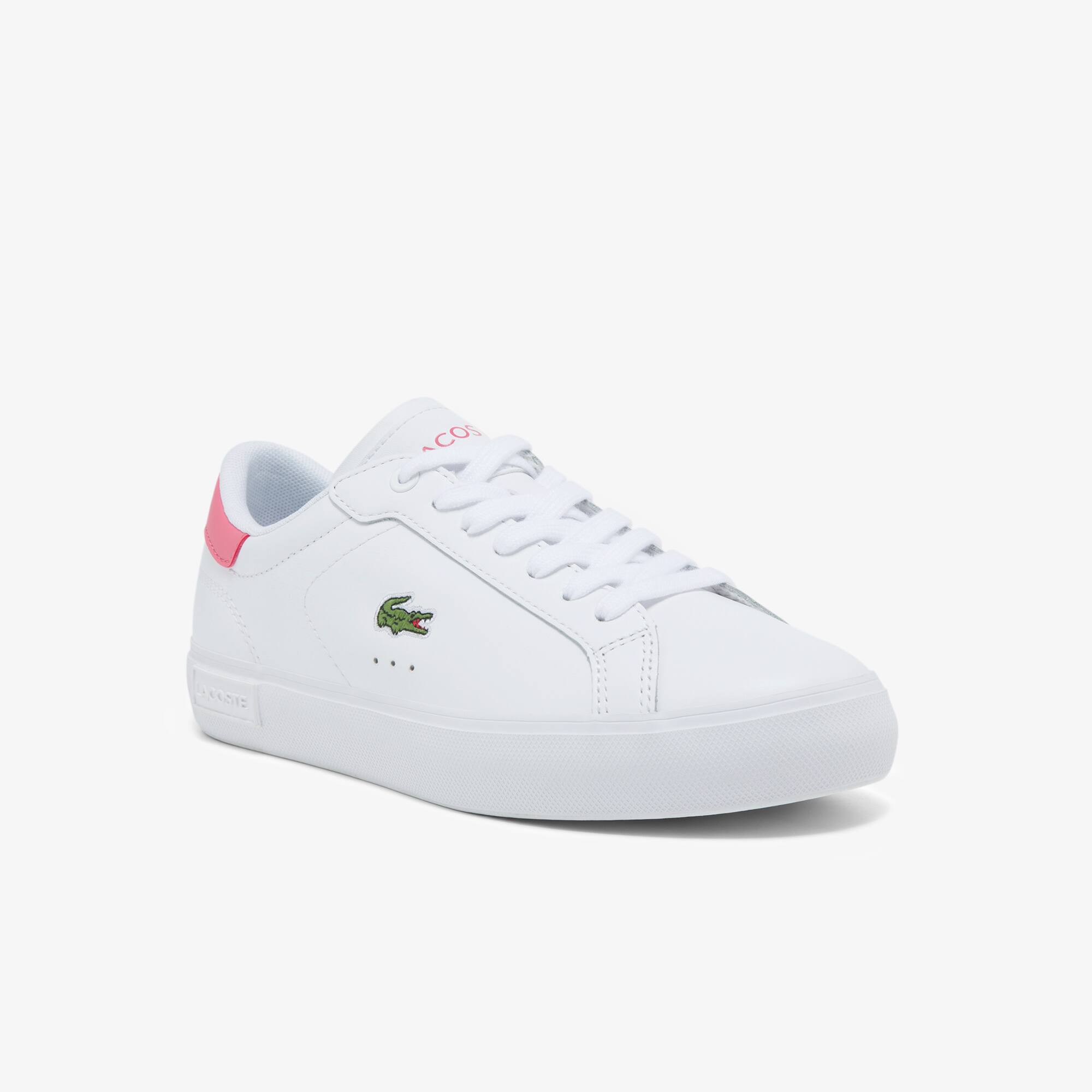 Powercourt-sneakers dames van leer en synthetisch materiaal | LACOSTE