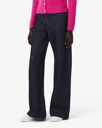 Runway Denim Jeans met Rechte Broekspijpen