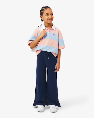 Fleece Sweatbroek met Wijdlopende Pijpen