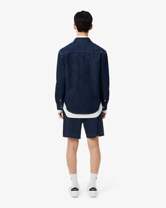 Relaxed Fit Katoenen Keperstof Short