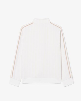 Unisex monogram Sweatshirt met Hoge Hals en Rits