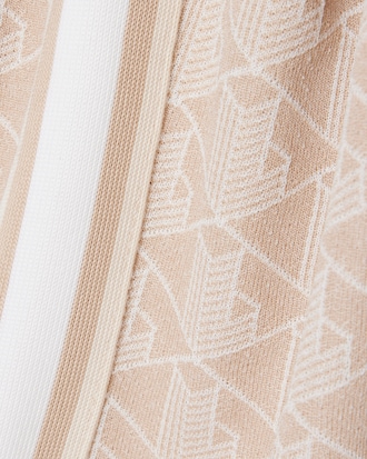 Slim Fit Monogram Jacquard Polohemd