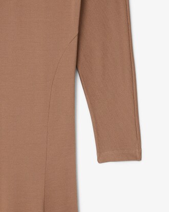 Runway Zijden Maxi Jurk met Polokraag