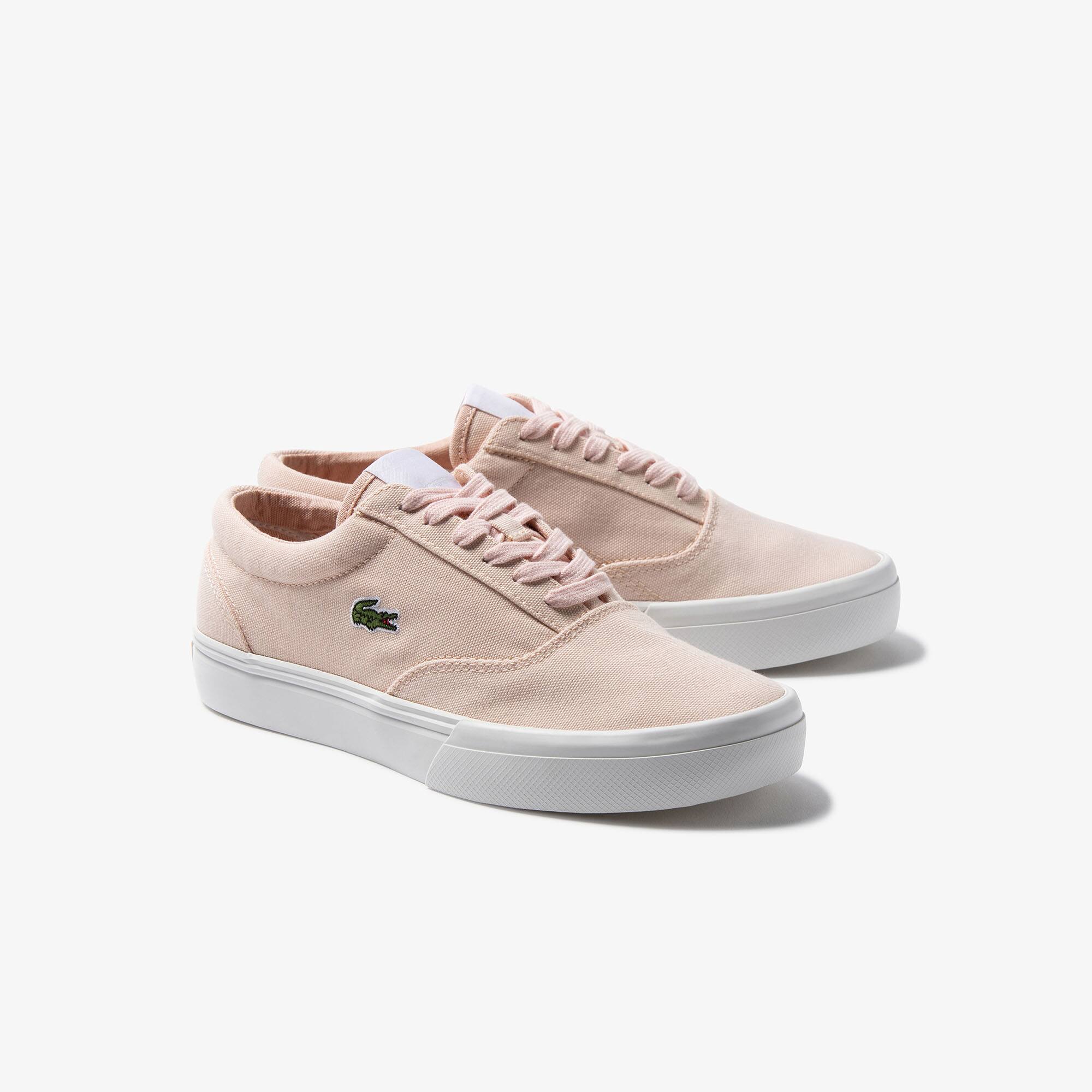 Jump Serve Lace-sneakers dames canvas ton sur ton | LACOSTE