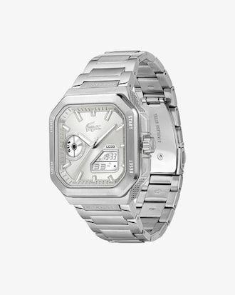LC33 Square Stalen Horloge