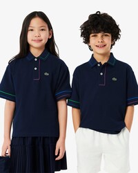Petit Piqué Polohemd met Contrasterend Accent