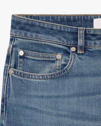 Slim Fit Indigo Jeans met 5 zakken