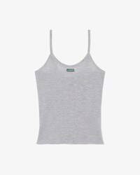 Slim Fit Jersey Tanktop met Badge Accenten