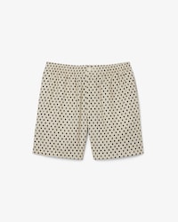 Relaxed Fit Short van Gemengd Katoen met Afdruk