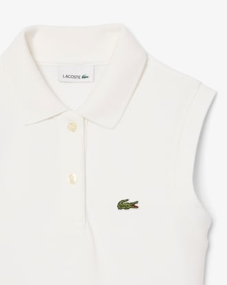 Mouwloze Stretch Piqu&eacute; Jurk