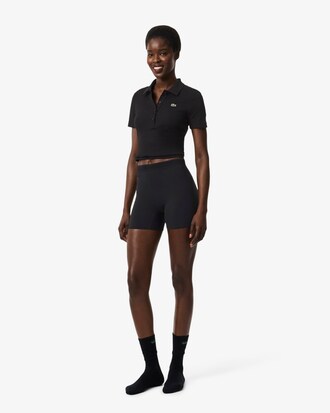 Fietsshort met Hoge Taille van Microvezels