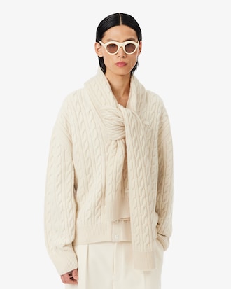 Runway Kabelgebreide Kasjmieren Sjaal