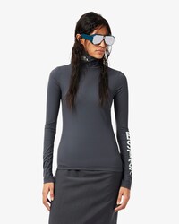 Runway Stretch T-shirt met Print en Hoge Hals