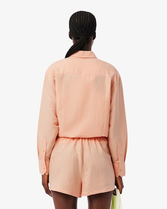 Oversized Hemd van Gemengd Linnen