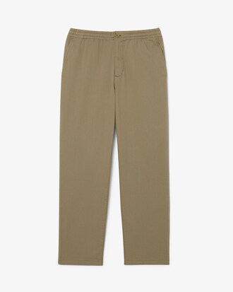 Regular Fit Katoenen Gabardine Chinobroek