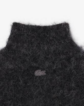 Runway Alpacawollen Maxi Jurk met Hoge Hals