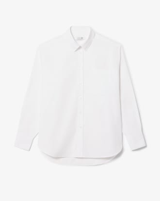 Oversized Katoenen Popeline Hemd