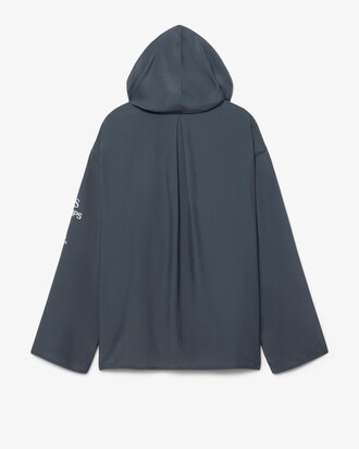 Runway Oversized Hemd met Capuchon en Print