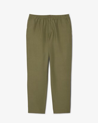 Regular Fit Broek van Linnen Keperstof
