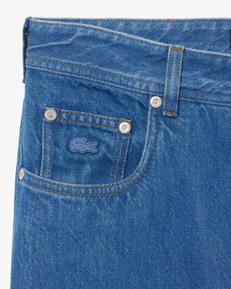 Runway Denim Barrel Leg Jeans met Brede Pasvorm