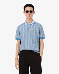 Classic Fit Monogram Jacquard Polohemd
