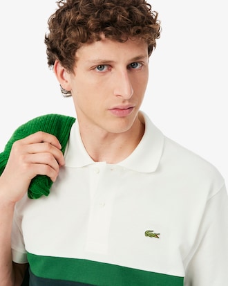 Classic Fit Colourblock Petit Piqu&eacute; Polohemd