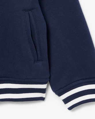 Fleece Bomberjack met Geborduurde Badge