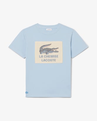 Katoenen T-shirt met Badge Accent