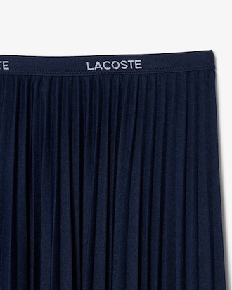 Lange Geplooide Rok met Elastische Taille