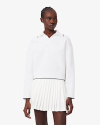 Heritage Tennissweatshirt met Polokraag