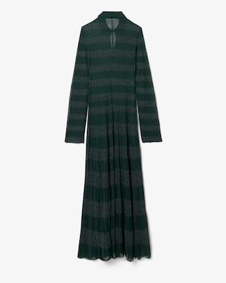 Runway Pointelle Maxi Jurk met Polokraag