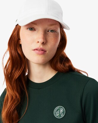 Regular Fit Katoenen T-shirt met Badge Accenten