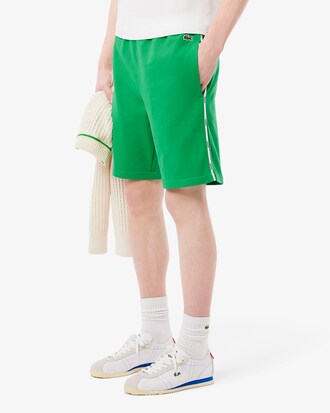 Katoenen Fleece Short met Logoversiering