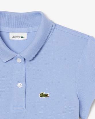 Piqu&eacute; Polo met Geschulpte Kraag