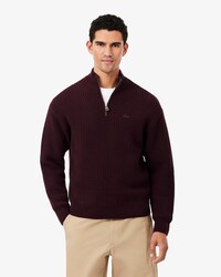 Wollen Sweater met Hoge Ritshals