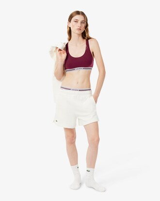 Stretch Katoenen Bralette met Contrasterende Band